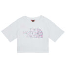 T-shirt The North Face Girls S/S Crop Easy Tee Bianco - T-shirt maniche corte Bambina - 1
